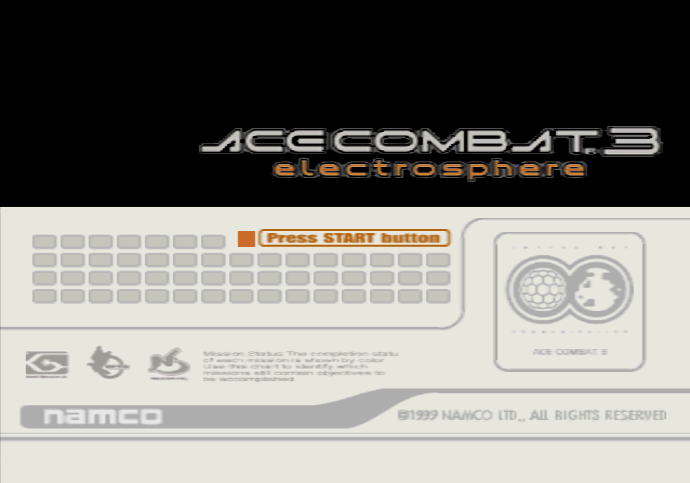  남코 / 플라이트 슈팅 - 에이스 컴뱃 3 일렉트로스피어 エースコンバット3 エレクトロスフィア - Ace Combat 3 Electrosphere (PS1 - iso 다운로드)