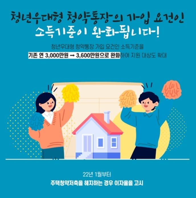  아직도 없다고? 청년 우대형 청약 통장 못 하신분!