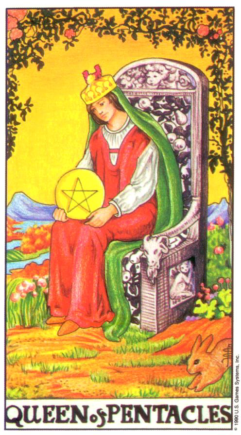 [마이너/펜타클/정방향] Queen of Pentacles (펜타클 여왕) 해석/풀이/키워드/정리