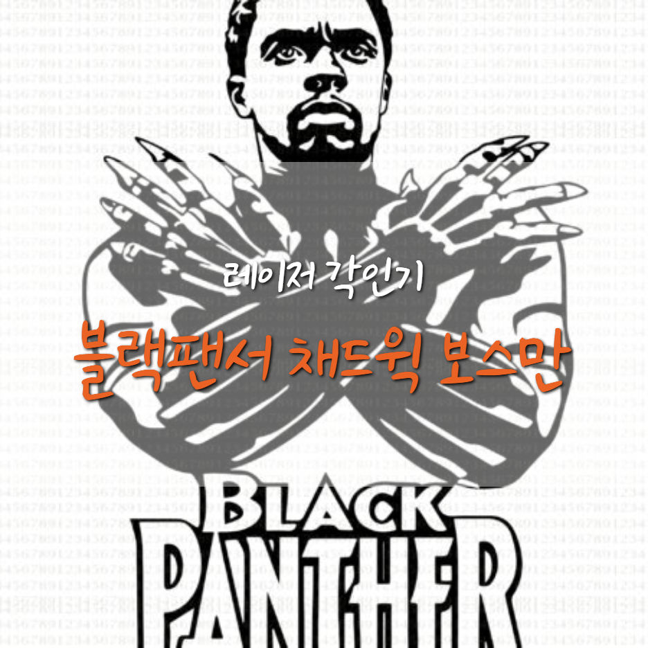  채드윅 보스만(블랙팬서) 레이저 각인
