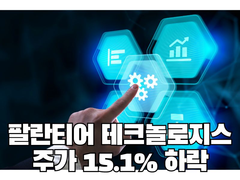 팔란티어 테크놀로지스 주가 15.1% 하락