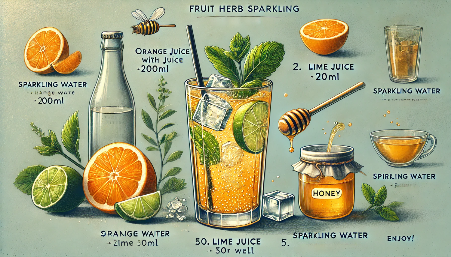 과일 허브 스파클링