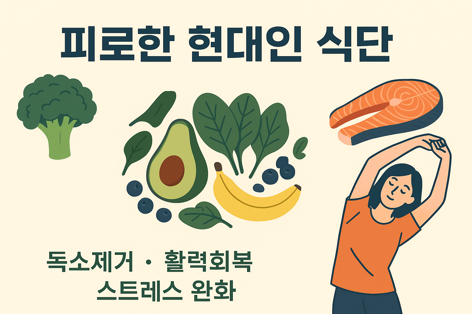 &quot;피로한 현대인 식단&quot;에 대한 이미지입니다.