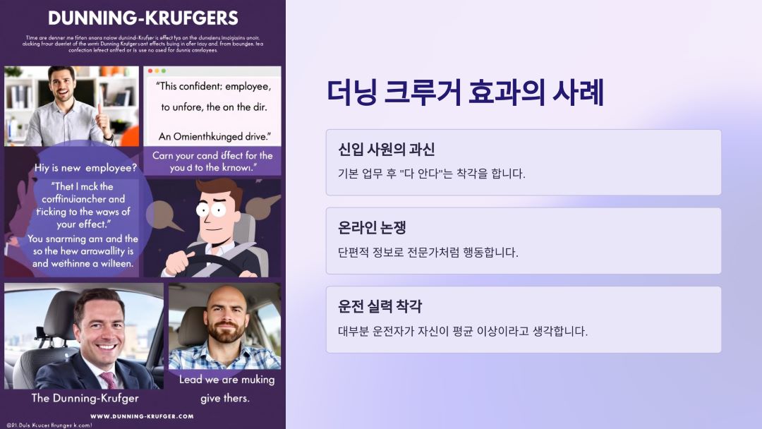 더닝 크루거 효과의 대표적인 사례