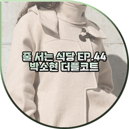  줄 서는 식당 44회 박소현 코트 :: 리얼미어나더미 이중지 더플 코트 : 박소현 패션