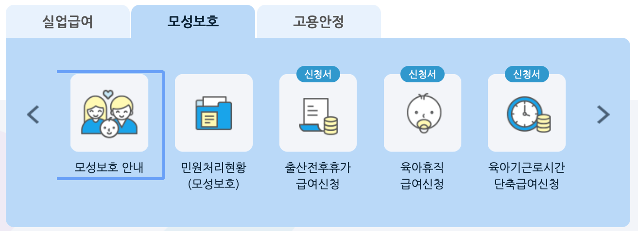 고용보험-모성보호