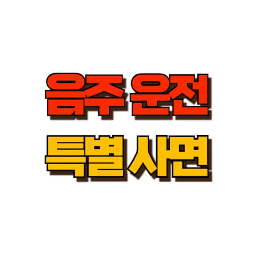 음주운전 특별사면 썸네일