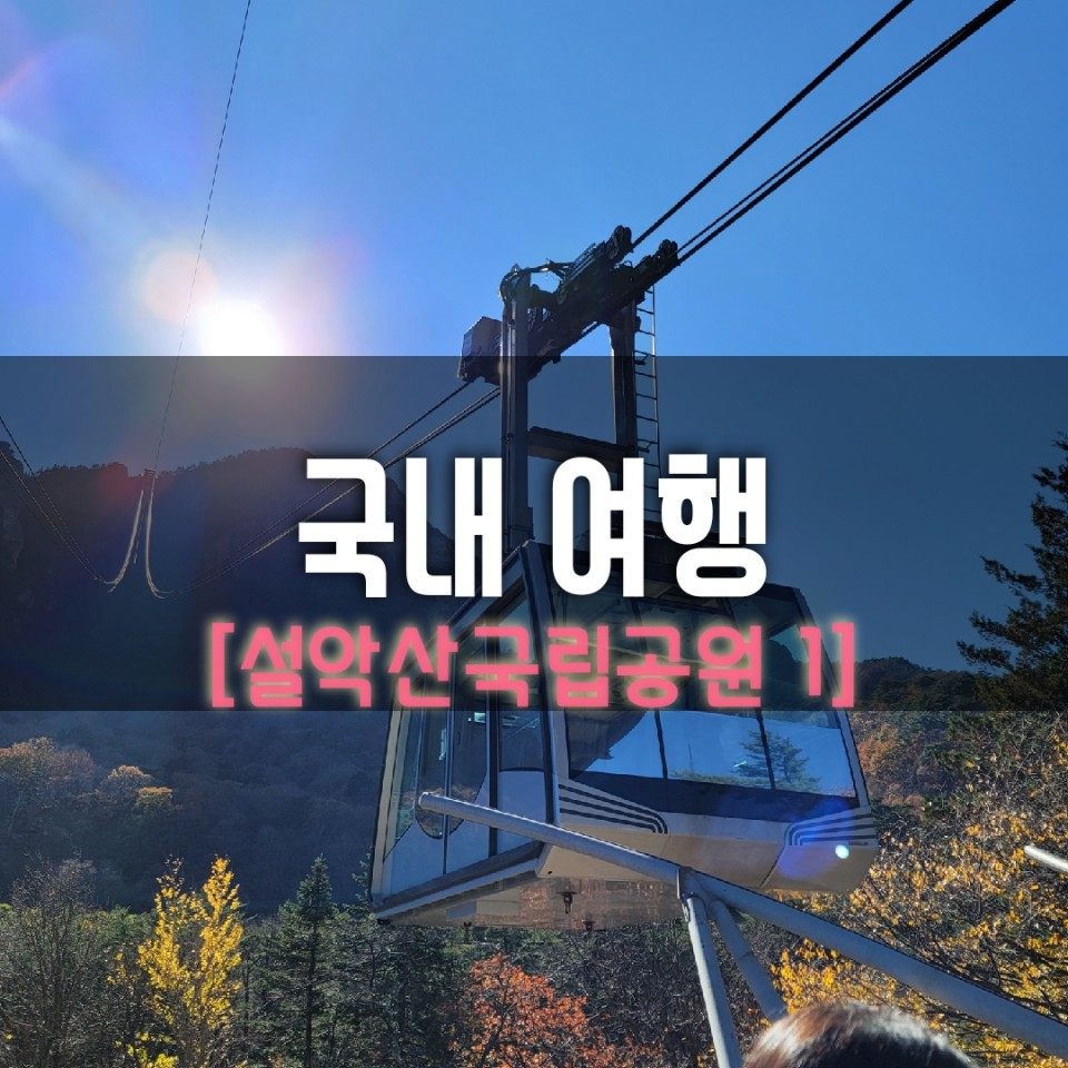  [케이블카 예약&탑승팁] 설악산 케이블카 타고 권금성 정상으로 간 리뷰(1)