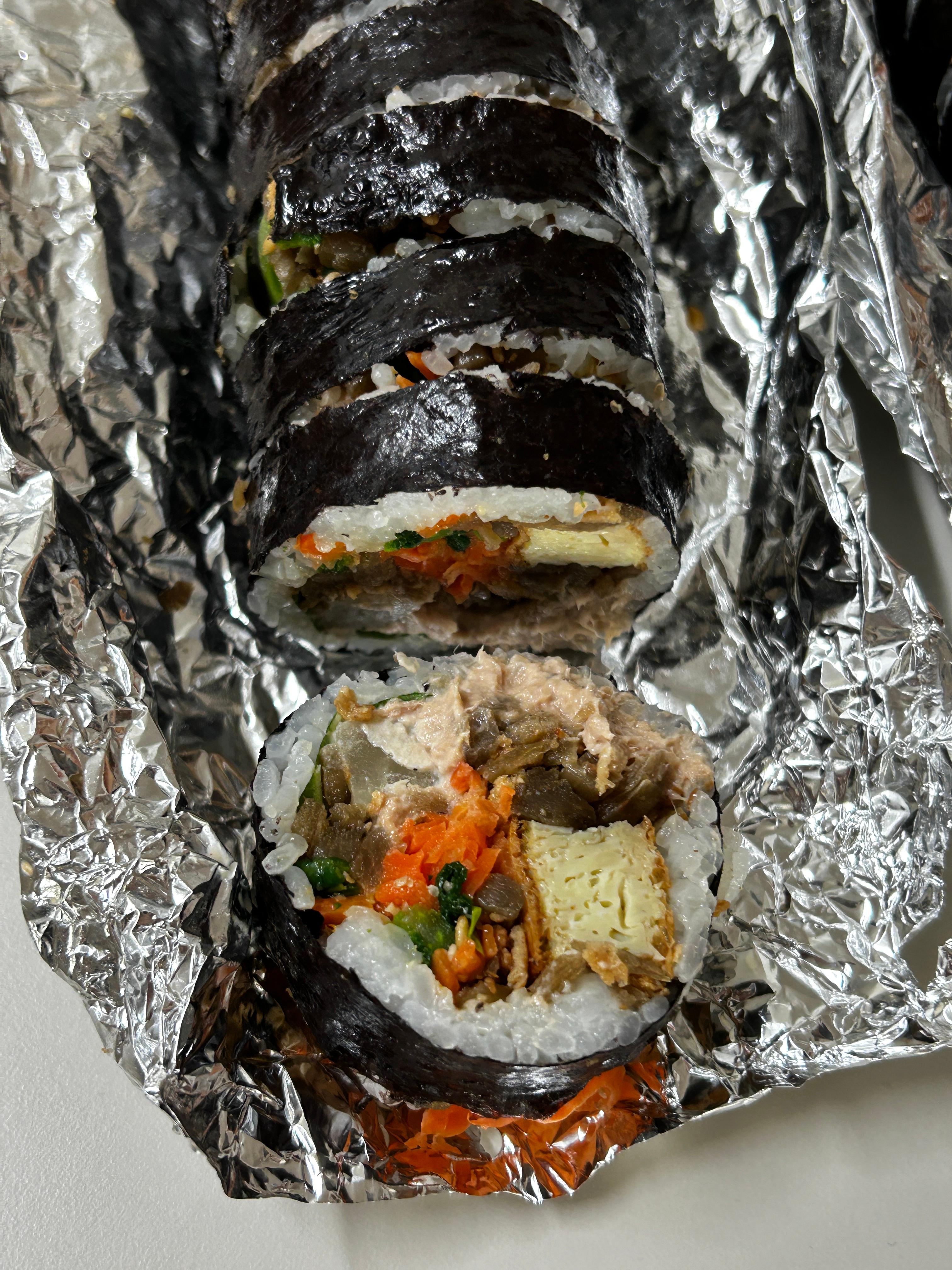 수락산 김밥 포장