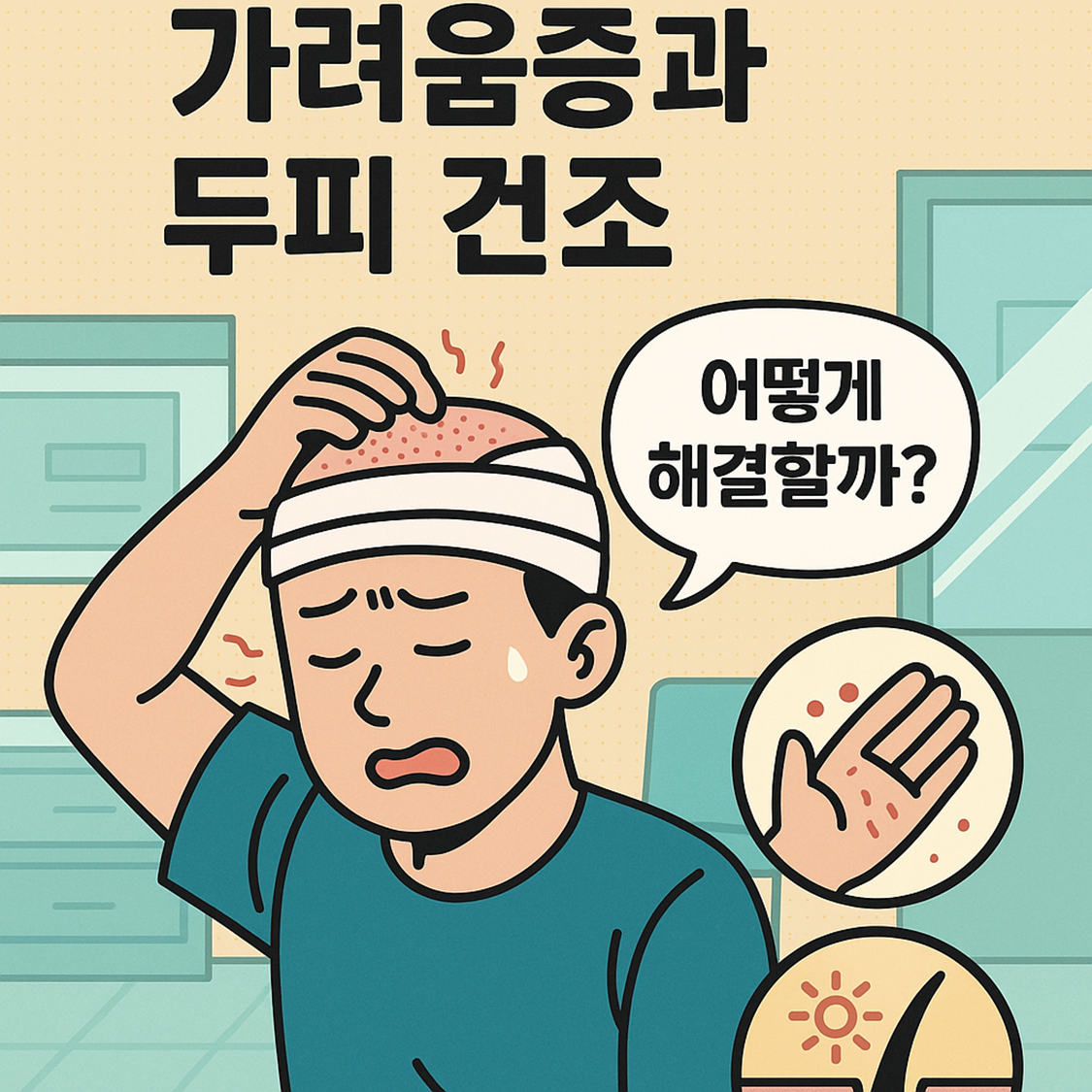 모발이식 후 가려움증과 두피 건조, 어떻게 해결할까?