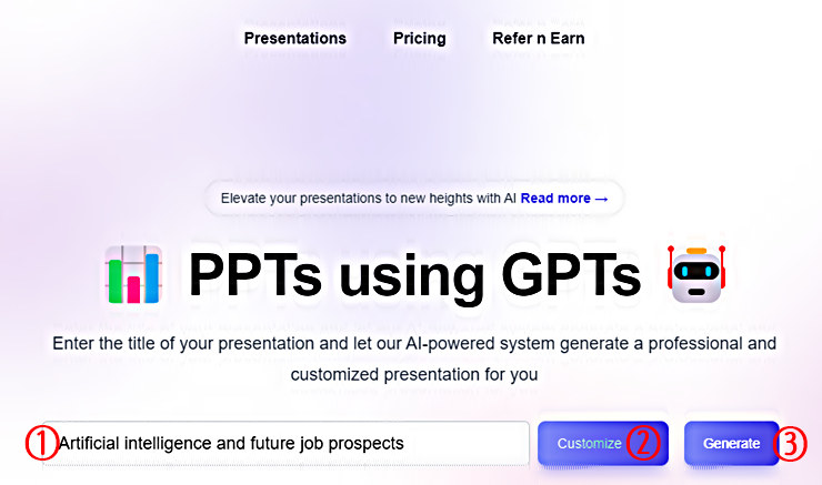 GPT_PPT 웹사이트 바로가기 링크