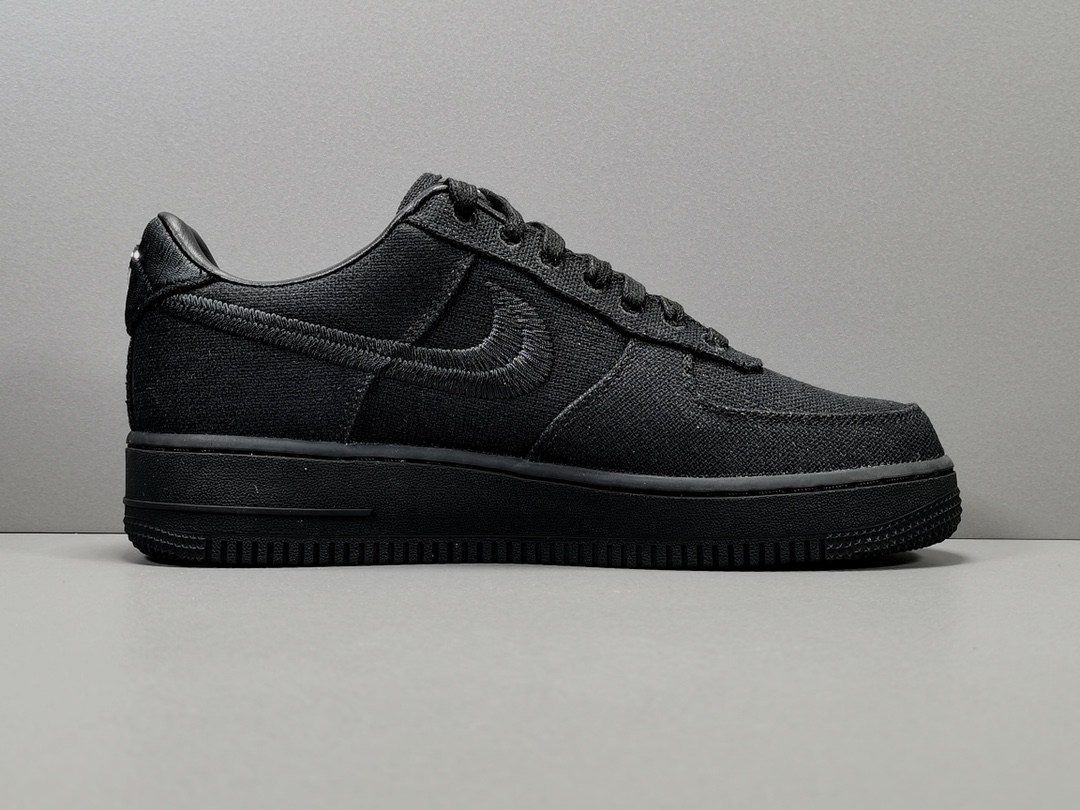  [NIKE x STUSSY] 나이키 X 스투시 에어포스1 로우 포실 스톤 블랙 FOSSIL STONE CZ9084-001