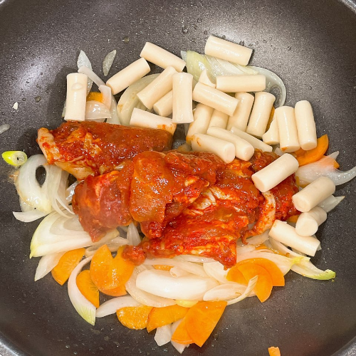 순살닭갈비 떡사리&#44; 닭고기 추가
