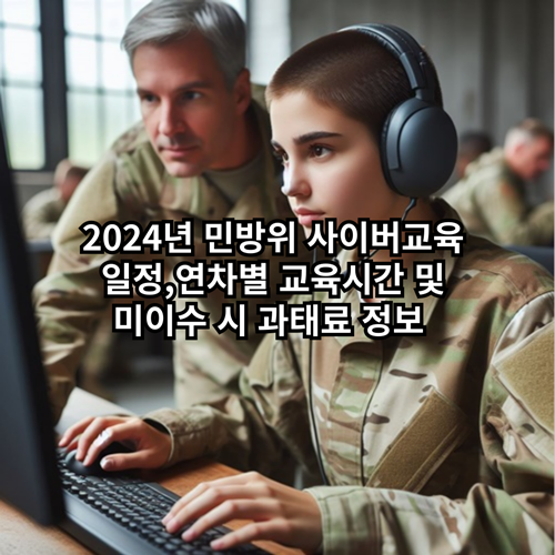 2024-민방위-사이버교육-일정-교육시간-과태료-정보