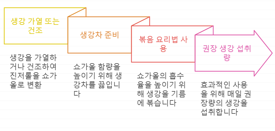 쇼가올 효능 극대화