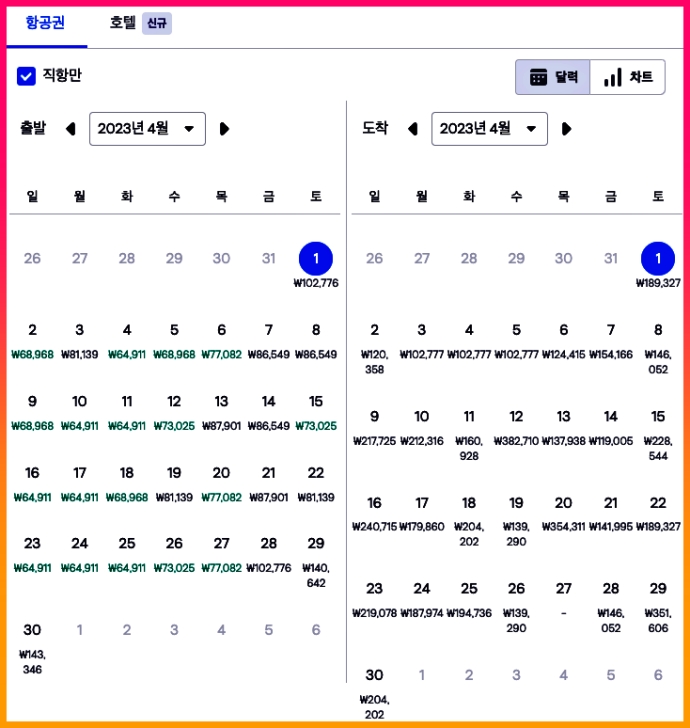 4월-후쿠오카-항공권-가격