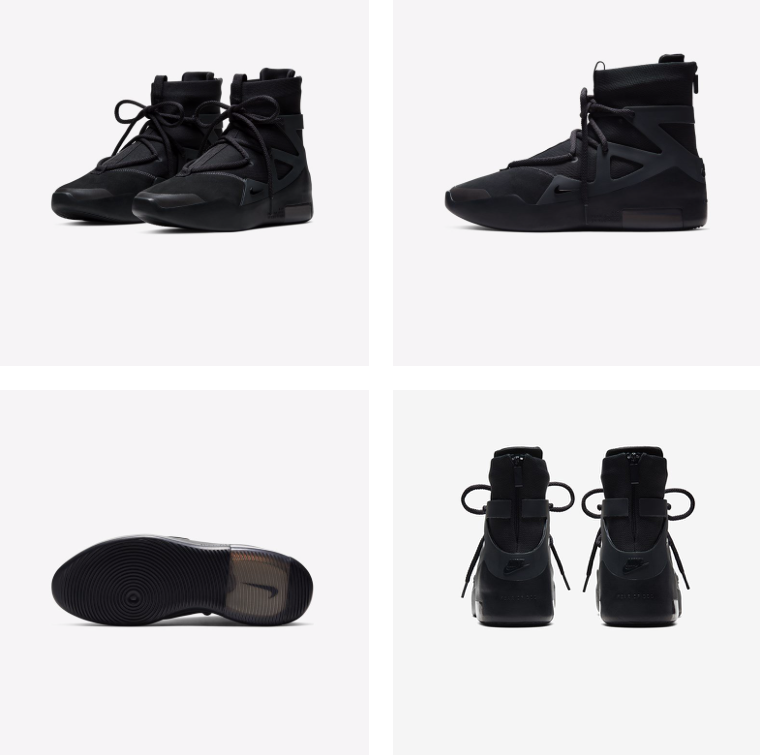  AIR FEAR OF GOD 1 TRIPLE BLACK DRAW (OFF NOIR) - 해외 3