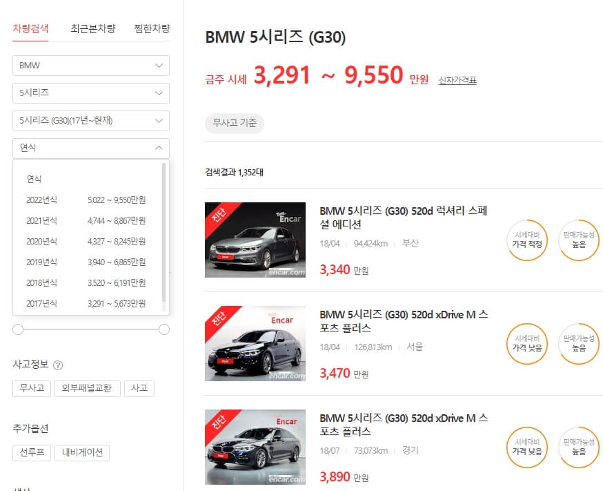 중고차 시세