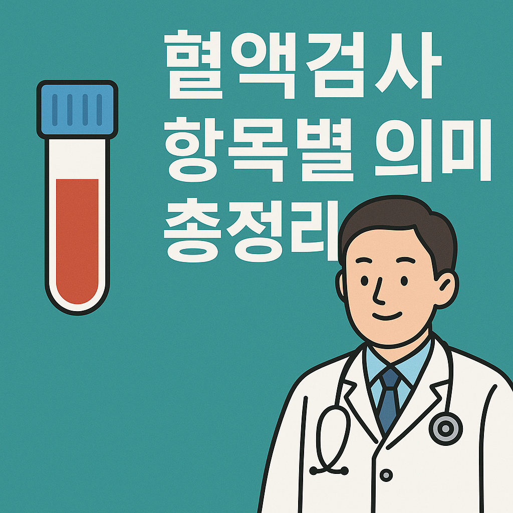 혈액검사 항목별 의미 총정리