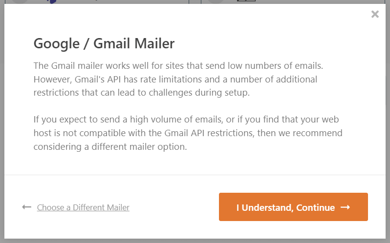 Google / Gmail Mailer 설정 확인