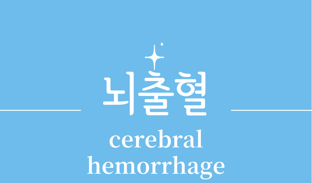 '뇌출혈(cerebral hemorrhage)'