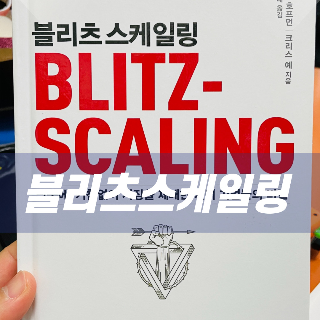  [책 추천] 블리츠스케일링 : 스타트업의 급속한 성장 전략 파헤치기