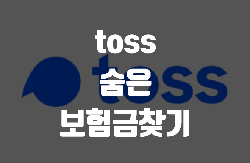  토스 숨은보험금 찾기