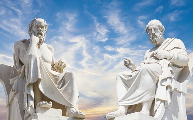 소크라테스와 플라톤 - 그리스 아테네에 가보면 볼 수 있는 조각상들