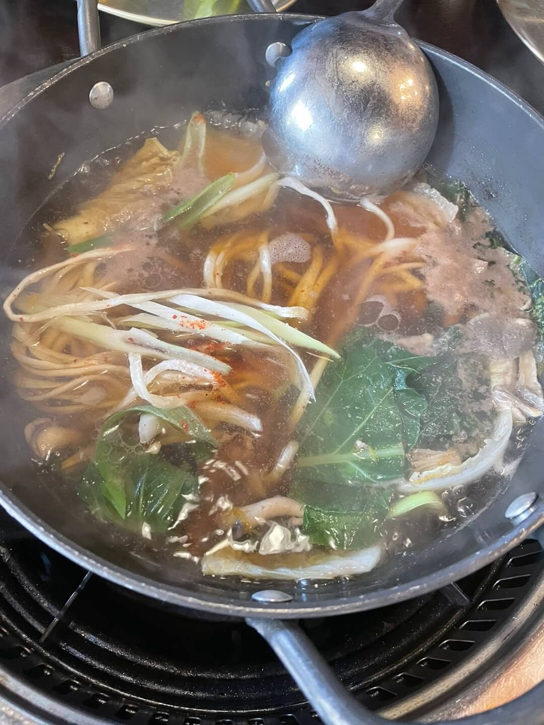 상추샤브정식-칼국수