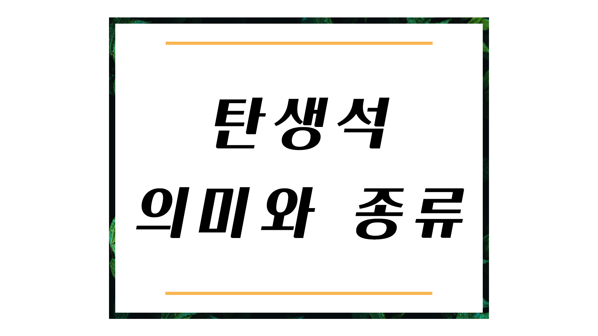  월별 탄생석의 의미와 종류