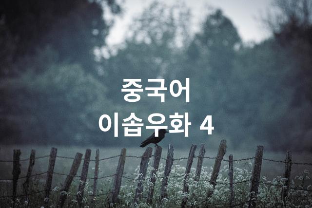 중국어 이솝우화 4