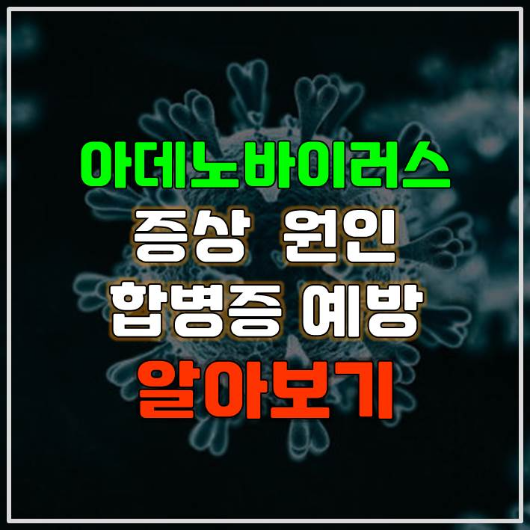  아데노바이러스 증상 잠복기 원인 치료 합병증 예방 알아보기