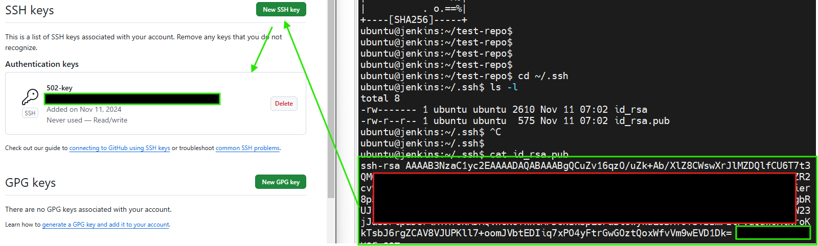 [Jenkins/Github] Github 키 접속 — Kouji's Data & Server Journey