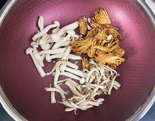 달군팬-버섯-마늘