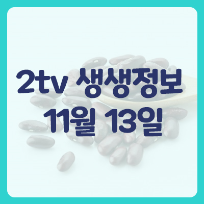  2tv 생생정보 오늘맛집 정보 11월 13일 곰탕/두부 어디죠?
