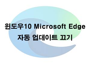  윈도우10 MS 엣지 자동업데이트 끄기