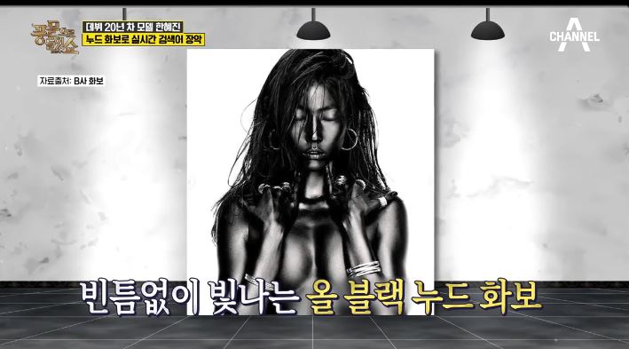  모델 한혜진 누드 화보 사진 모음