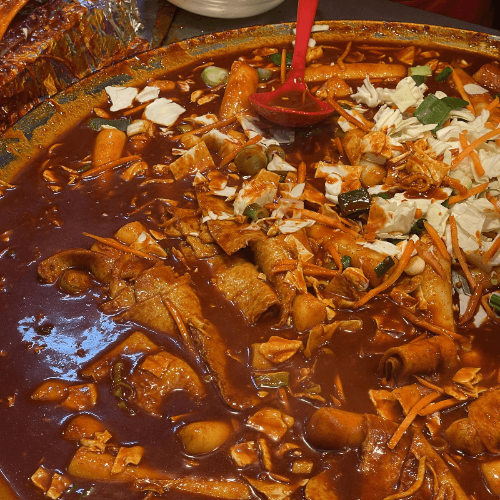 빨간양념-어묵-떡-당근-양배추-한국간식