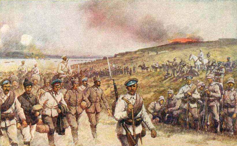 제1차 세계대전 루마니아를 공격하는 불가리아군과 독일군