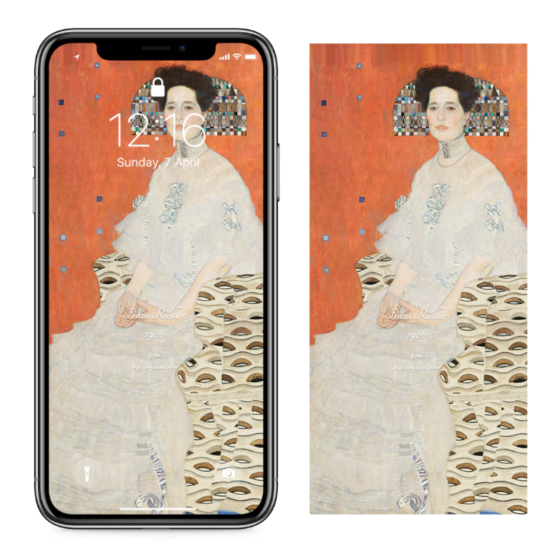 09 프리차 리들러 부인의 초상 C - Gustav Klimt 클림트배경화면