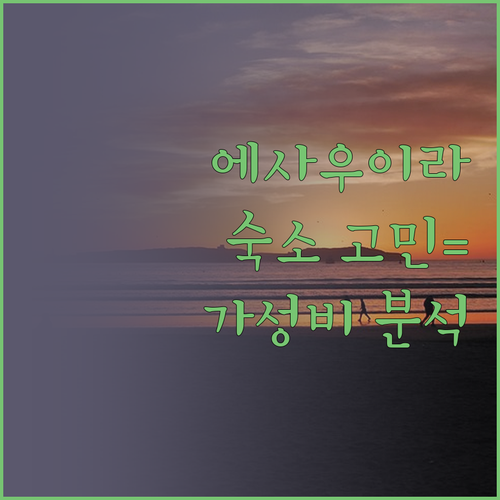 에사우이라 호텔 고민 끝! 가성비 숙