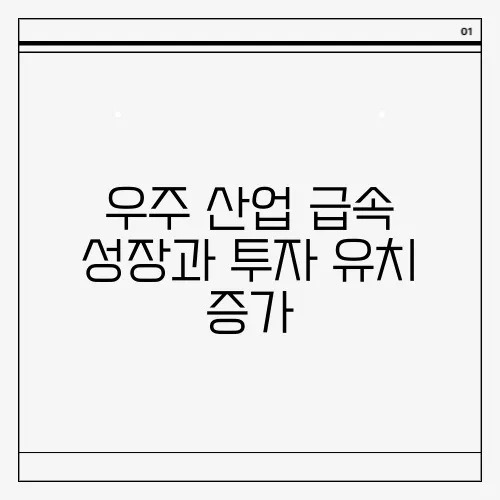 우주 산업 급속 성장과 투자 유치 증가