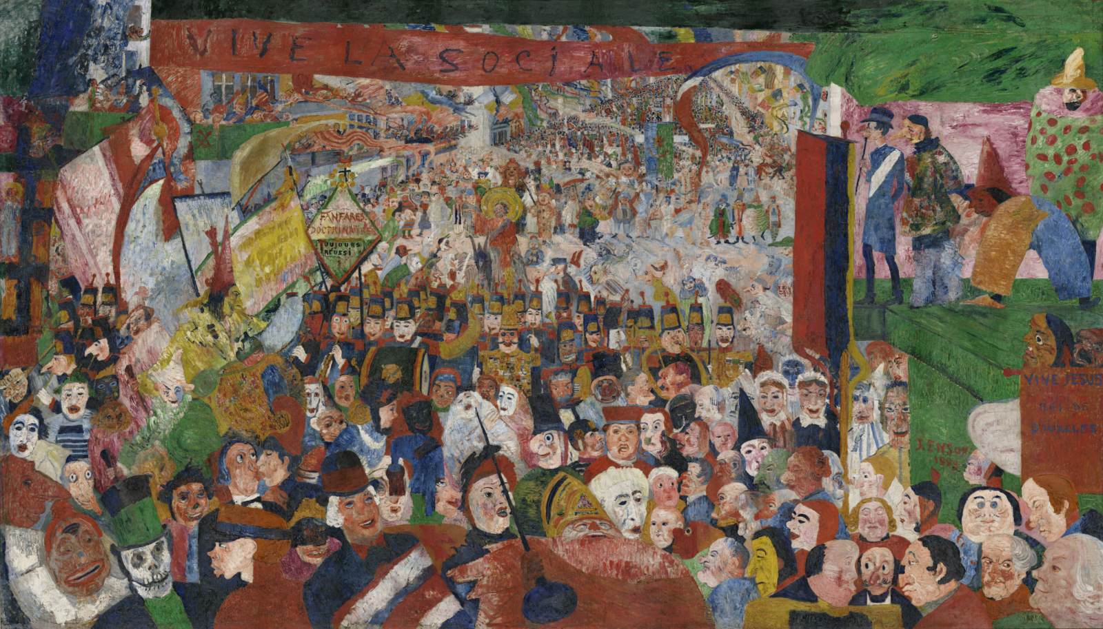 제임스 앙소르&#44; &#39; Christ&#39;s Entry into Brussels in 1889 &#39;