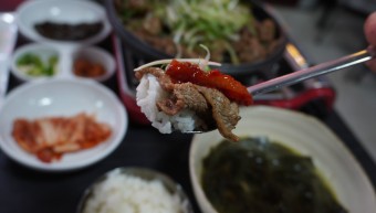 연탄불고기 오리양념불고기
