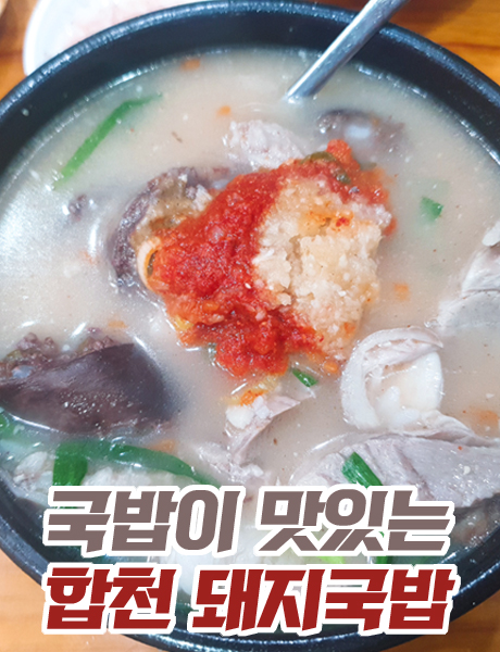  해장에 탁월한 국밥맛집 합천일류돼지국밥