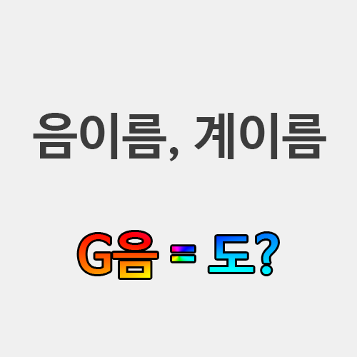  음이름과 계이름의 차이 - 고정도법과 이동도법