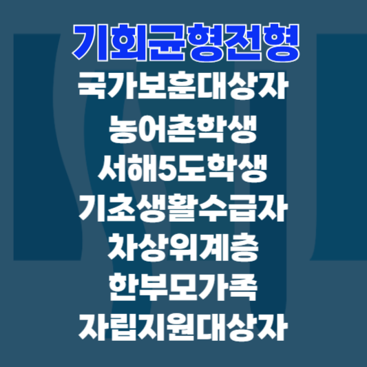 2025 수시 숭실대 기회균형전형