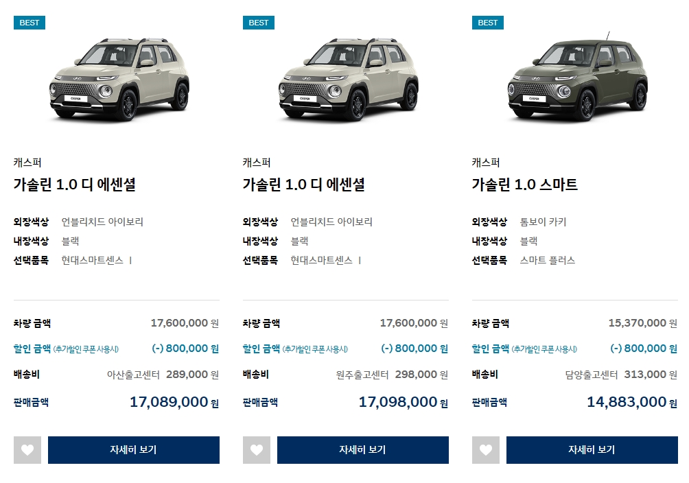 1천만원대-SUV
