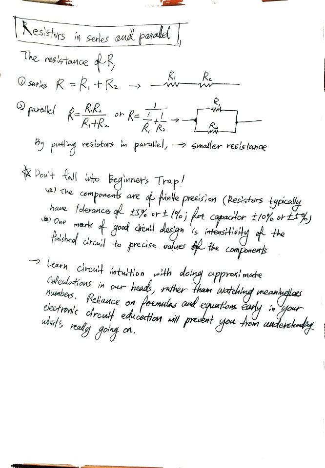 Resistors in series and parallel