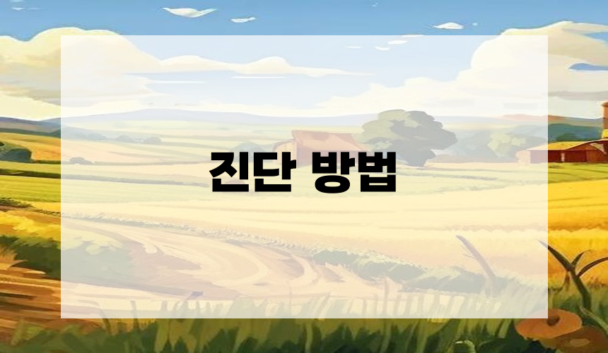 진단 방법